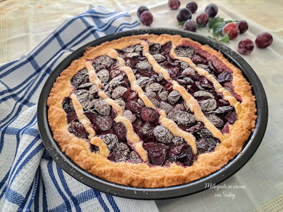 crostata di susine rosse