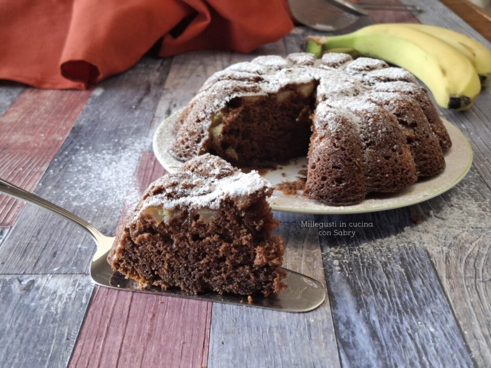 Torta banana e cacao