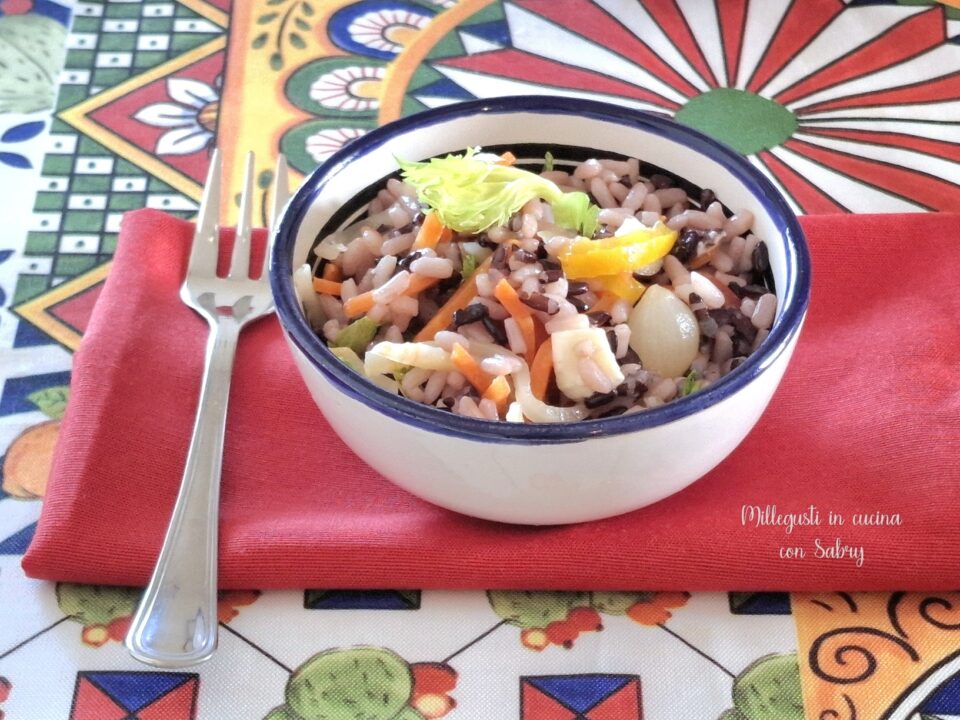 Insalata di riso vegetariana
