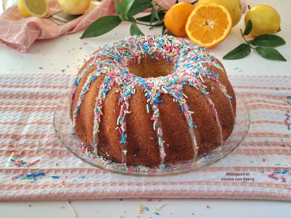 Ciambellone di carnevale agli agrumi